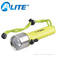 Led Deep Sea Diving Flashlight With AA Battery Holder Wrist Band